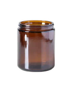 Amber Glass Apothecary Candle Jar (Without Lid)